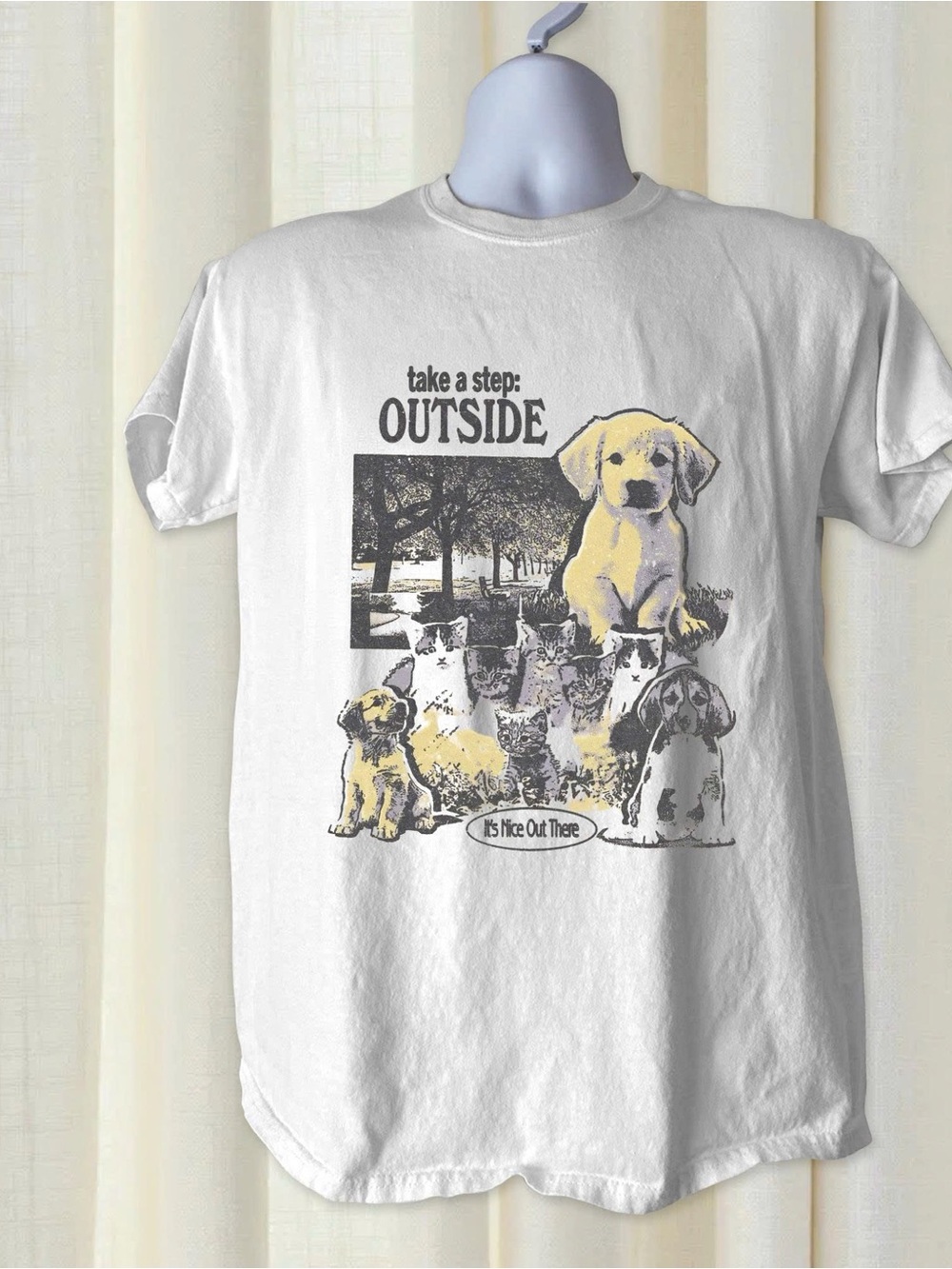 Dog Graphic Gildan White Tshirt Unisex Dog Lovers
